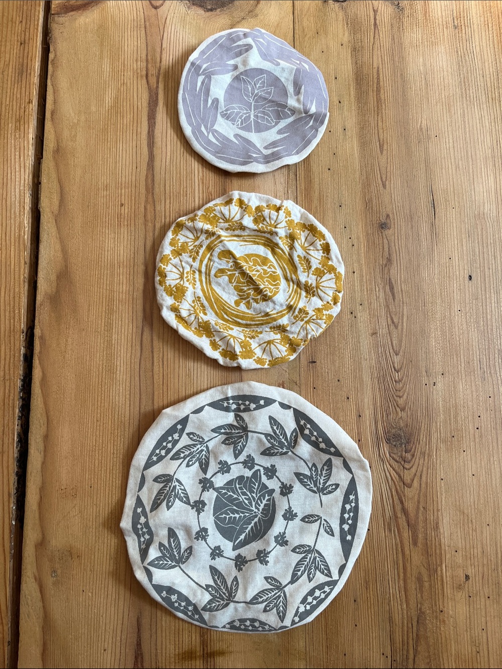 Set/3 HALO South Africa Organic Cotton Printed Reusable Dish Covers